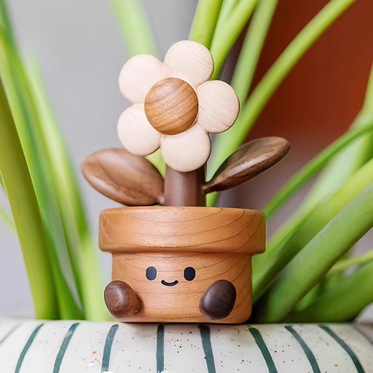Moving Wooden Aromatherapy Diffuser Ornament – Stress Relief Car & Home Decor, Healing Gift for Her